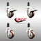 Service Caster 3 Inch 316SS Maroon Poly Swivel 1-1/4 Inch Stem Caster Lock Brake SCC, 2PK SS316TTLEX20S314-PPUB-MRN-2-S-2-114 - alternate 3